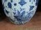 Pair Blue White Porcelain Planters Bowls Nanking Chinese Pottery