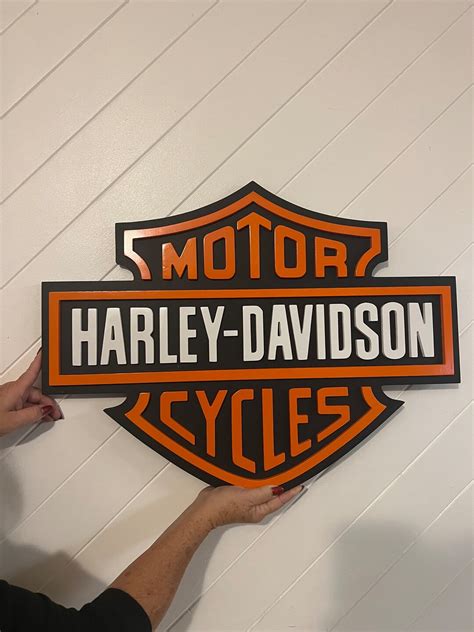 Large Harley Sign Man Cave Garage Motorcycle - Etsy