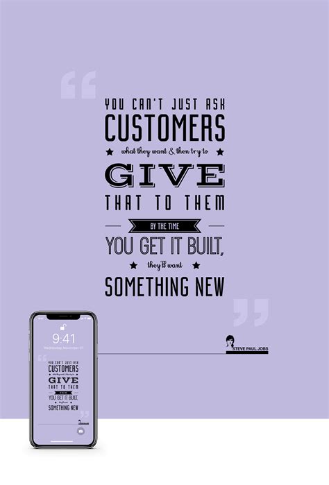 IPhone X Wallpaper - (Steve Jobs Quotes) Free Download on Behance