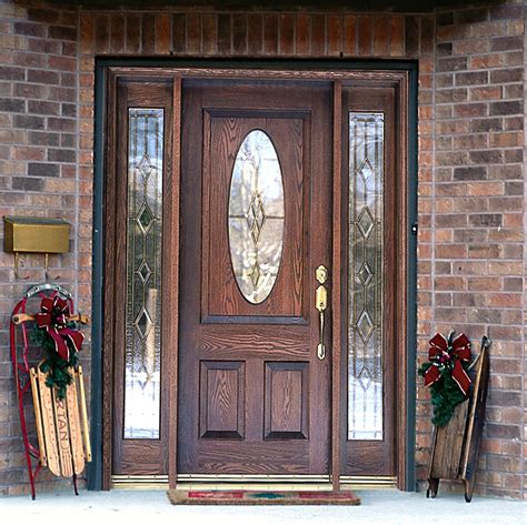 wood front doors with sidelights - Google Search | Entry doors with ...