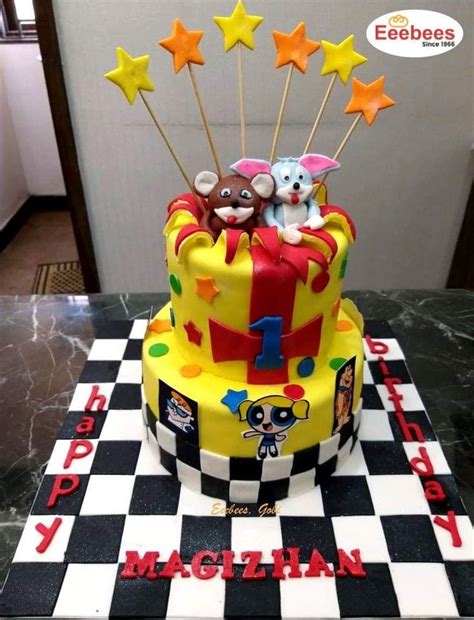 Cartoon Network theme cake by Eeebees, Gobi | Themed cakes, Cake, Anniversary cake