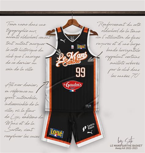 Le Mans Sarthe Basket 2022-2023 Third Jersey