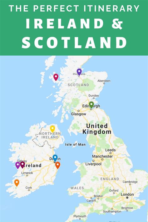 Tourist Map Of Scotland And Ireland - Best Tourist Places in the World