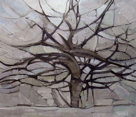 The Gray Tree - Mondrian - 20 X 24 Oil Painting Reproduction on Etsy, $235.00 | Oil painting ...