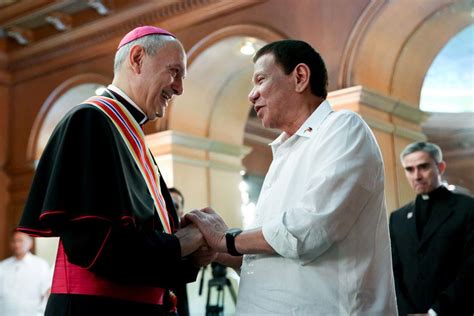 Duterte honors outgoing Papal Nuncio Gabriele Caccia