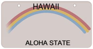 Hawaii License Plate Clip Art at Clker.com - vector clip art online ...