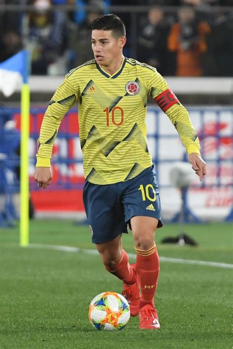 James Rodriguez of Colombia in action during the international ...