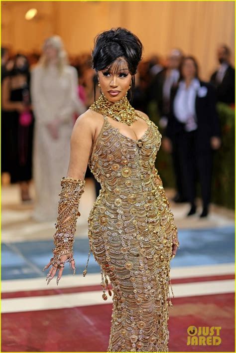 Photo: cardi b dripping in gold at met gala 2022 12 | Photo 4752981 | Just Jared: Entertainment News