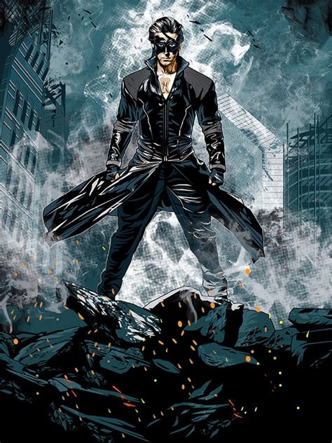 Krrish 3 Licensed The Super Hero Poster by bluegape Paper Print ...