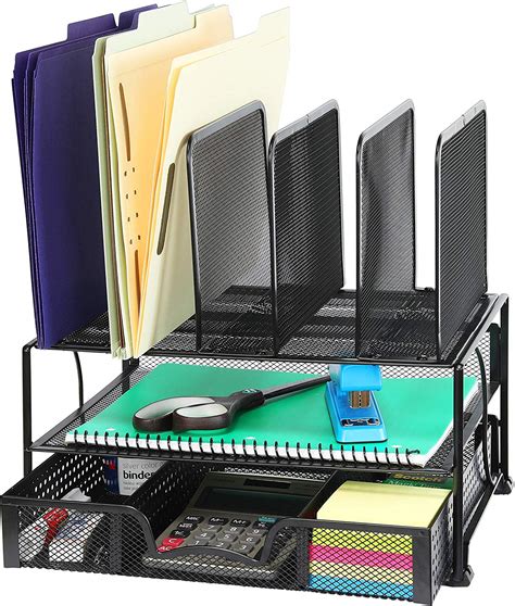 Mesh Desk Organizer with Sliding Drawer | Storables