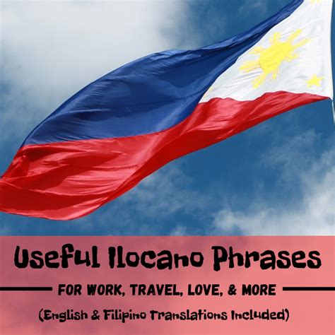 Ilocano Phrases for Self-Introduction, Love, Dining, Travel, and ...