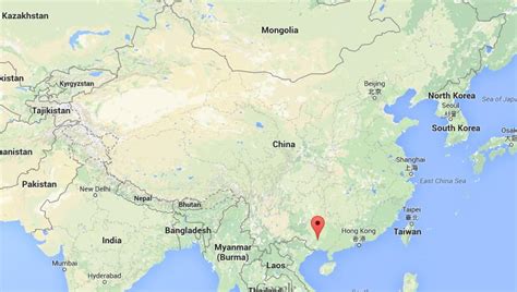 Where is Nanning on map China