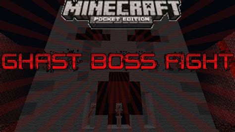 Ghast Boss Fight - Minecraft PE Map Review - YouTube