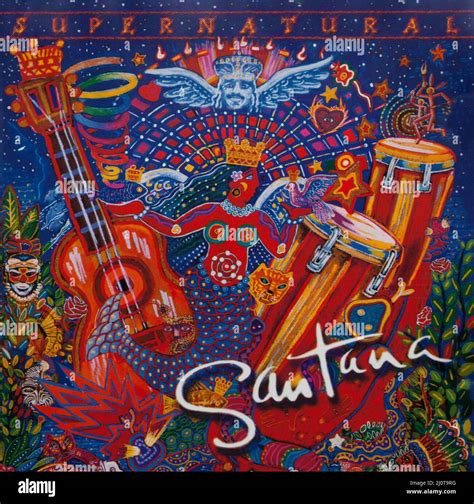 The CD Album cover to Supernatural by Santana Stock Photo - Alamy