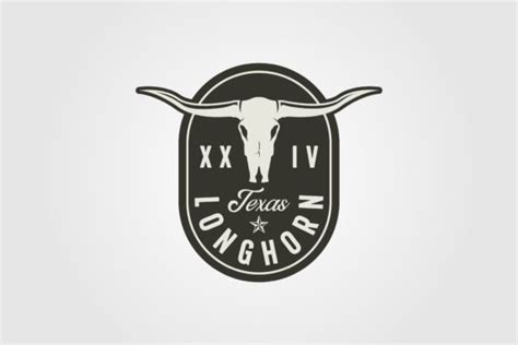 Animal Longhorn Vector Vintage Logo Graphic by lawoel · Creative Fabrica