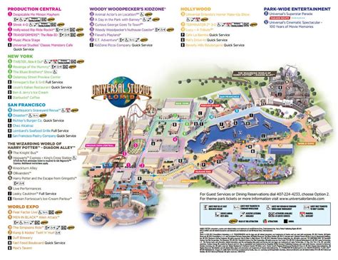 Universal Studios Orlando Map | Universal studios florida, Universal ...