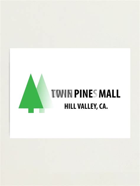 "Twin Pines/Lone Pine Mall – BTTF, Optical Illusion" Photographic Print by fandemonium | Redbubble