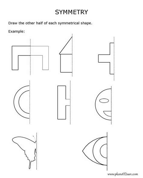 Symmetry Worksheets Year 4