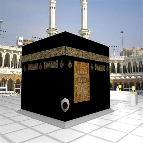 3d kaaba black stone model