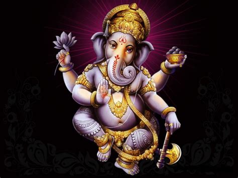 Lord Ganesha Dark Background HD Wallpaper Download | God Wallpaper Photos