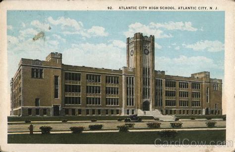 Atlantic City High School New Jersey Postcard