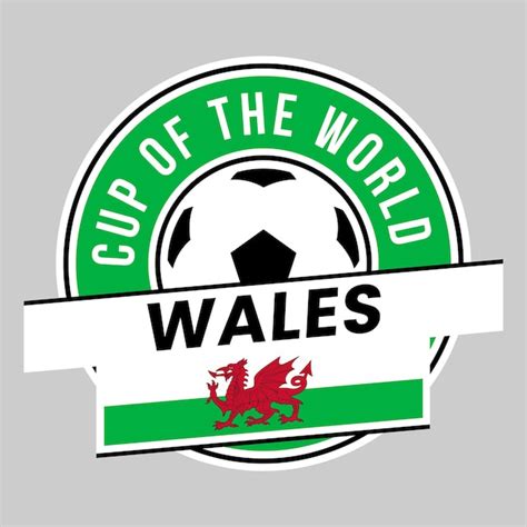 Premium Vector | Wales team badge for football tournament