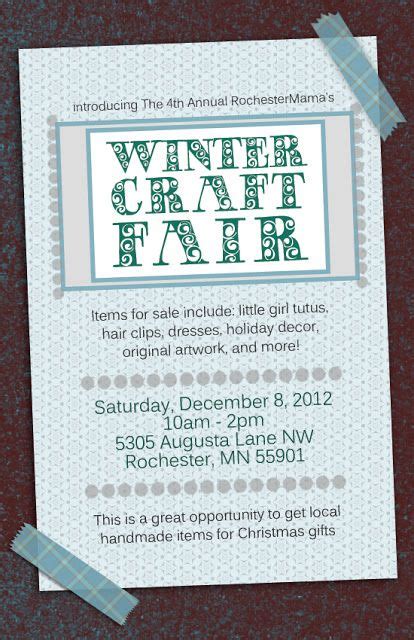 Free Printable Craft Fair Flyer Template