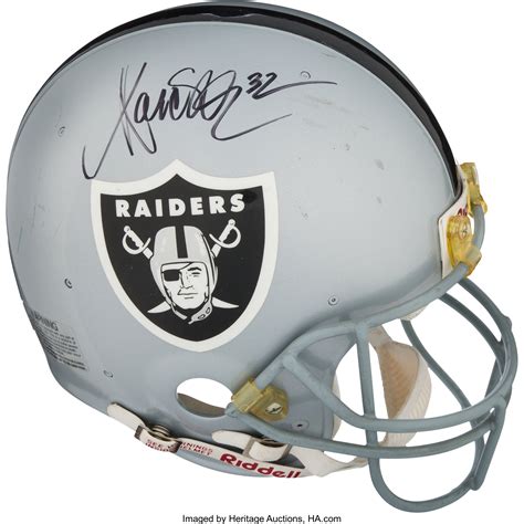 Circa 1987 Marcus Allen Game Worn Los Angeles Raiders Helmet. ... | Lot ...