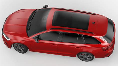 Skoda Octavia RS Combi 2020 with Detailed Interior - 3D Model by 3DStarving