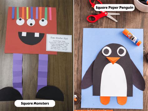 20 Unique Square Activities & Crafts For Various Ages - Teaching Expertise