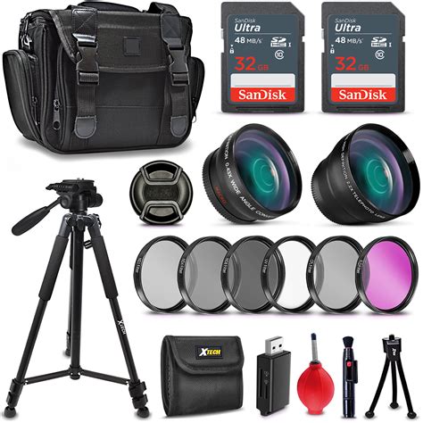 58mm Accessories Bundle Kit for Canon EOS 80D 77D 70D 60D 7D 7D Mark II 701980331053 | eBay