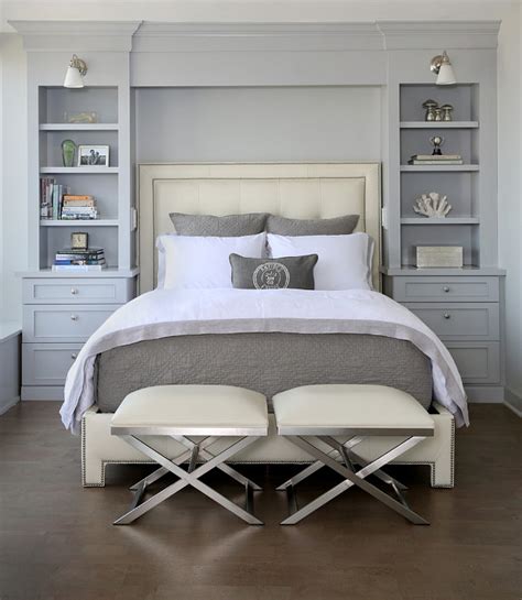 Headboard Bookcase - Transitional - bedroom - Normandy Remodeling