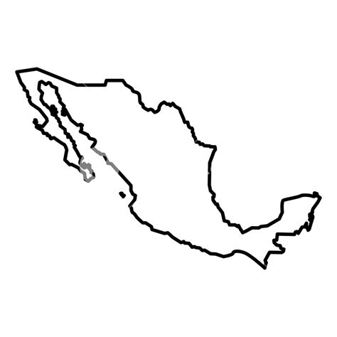 Mexico Map Coloring Page - Clip Art: Mexico Map (coloring page) Labeled I abcteach.com ...