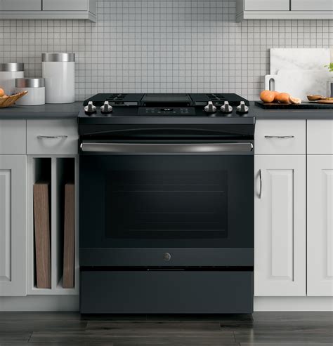 GE® JGSS66FELDS 30" Slide-In Front Control Gas Range - ADA Appliances