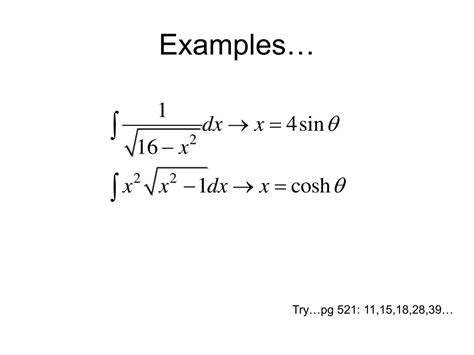 PPT - Trigonometric Substitution PowerPoint Presentation, free download - ID:5080866