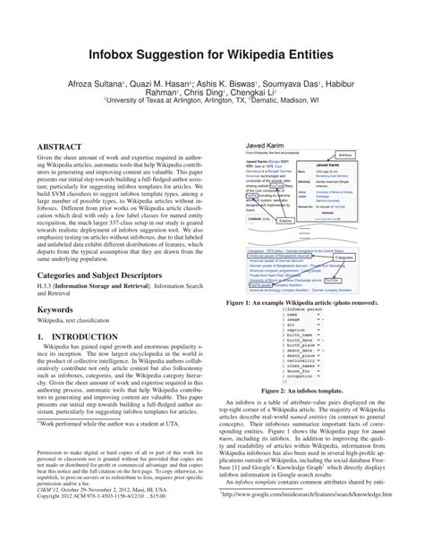 (PDF) Infobox suggestion for Wikipedia entities