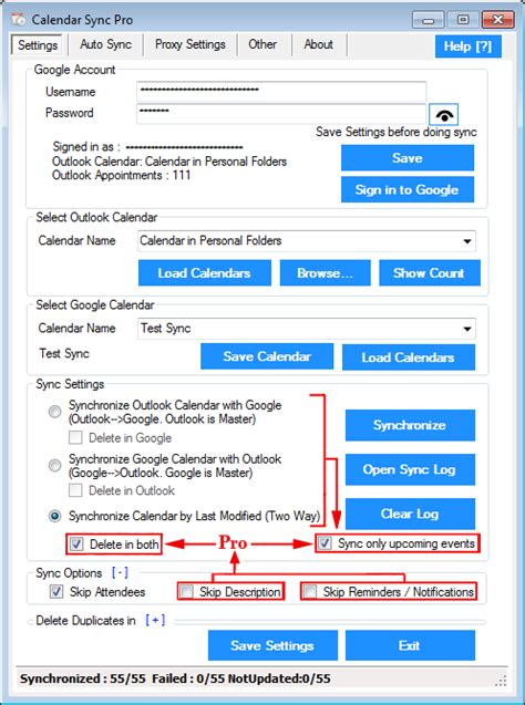 Calendar Sync for Outlook and Google Calendar