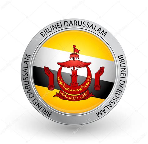 Badge - Brunei Darussalam flag — Stock Vector © emirmd #6610049