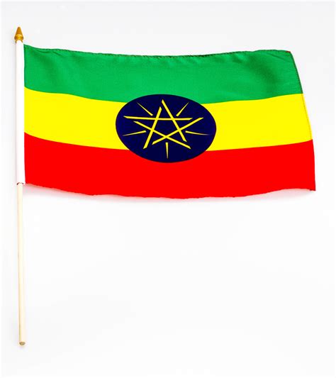 Ethiopia ( Star ) 12×18 Flag – Flag Matrix