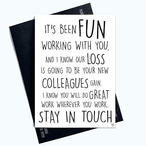 Colleague Leaving Card Coworker Leaving Funny New Job Card Good Luck ...