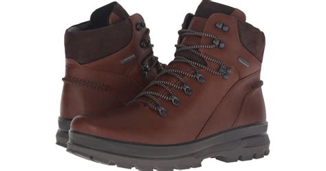 Ecco RUGGED Track Hiking Boots in Brown for Men | Lyst