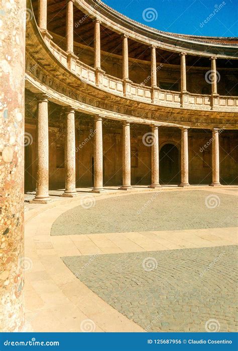 Renaissance Construction of the Alhambra in Granada, Andalusia Stock ...