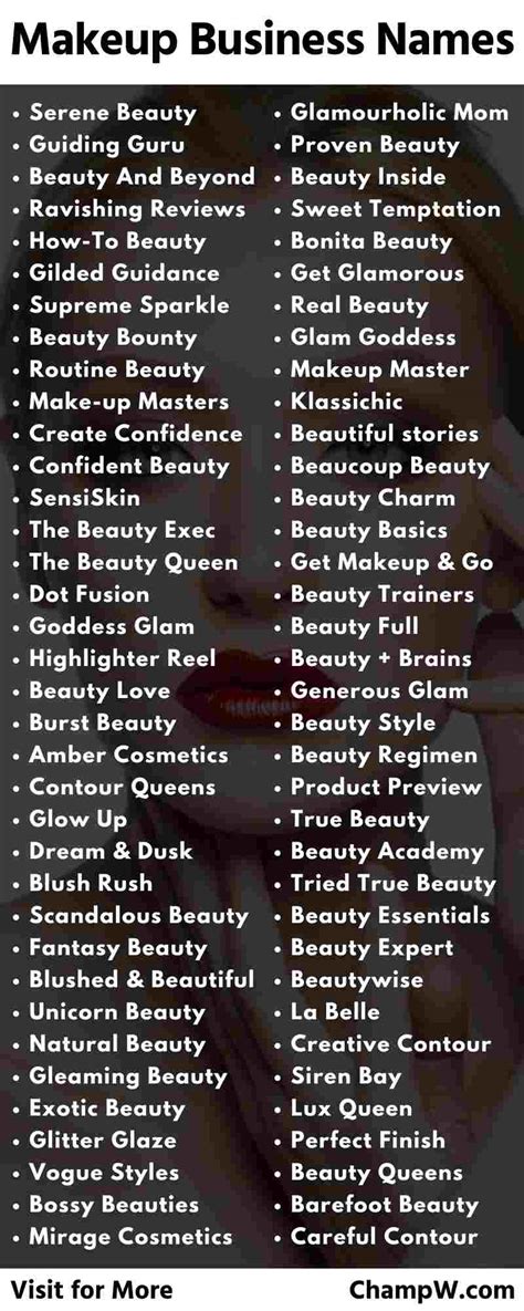 550+ Makeup Business Names Ideas | Artistry Names