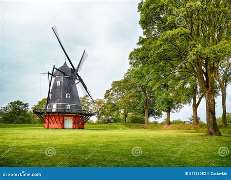 The Windmill at Kastellet in Copenhagen. Stock Photo - Image of denmark, cityscape: 51133082