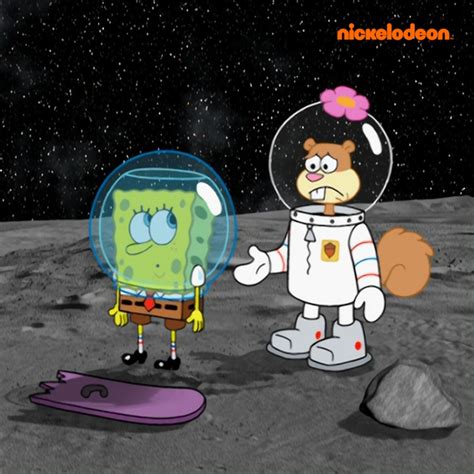 Der Schwamm im Mond | SpongeBob | Weltraumraketen, Mondkraterboarden ...