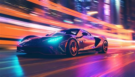 Premium Photo | Stylish fast car automotive background