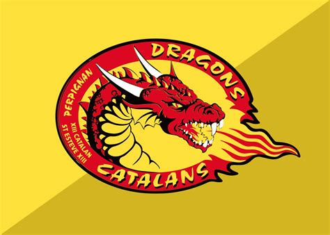 Catalans Dragons Rugby League Teams svg logotipos de la | Etsy