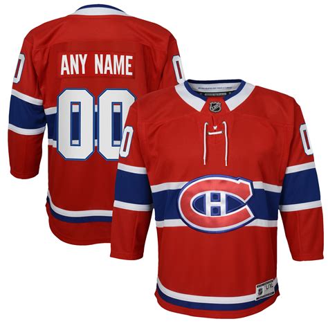 Youth Montreal Canadiens Red 2020/21 Home - Custom Premier Jersey