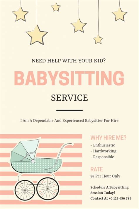 30+ Creative Babysitting Flyer Ideas and Examples