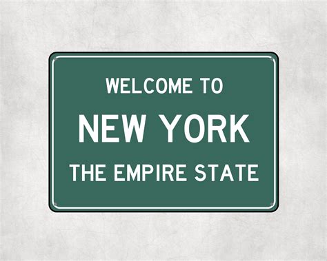 Welcome to NEW YORK City Sign New York City Sign City of New - Etsy